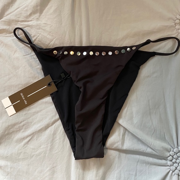 🆕 Dolce Vita Studded String Bikini Bottom L - Picture 5 of 10